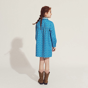 Платье поплиновое Gingersnaps "Lei Bluefields", синее